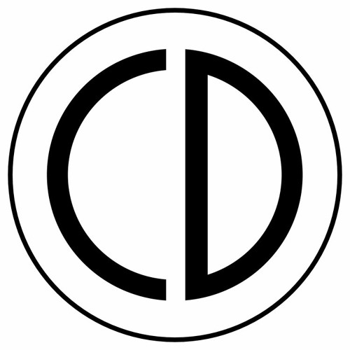 monochrome round logo with the letters C and D inside